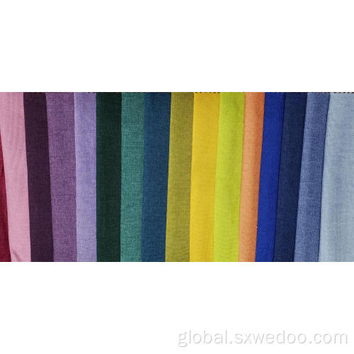 Linen Fabric Plain 100%Polyester Woven Linen Fabric for Sofa Manufactory